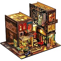 DIY ミニチュア ブックヌークキット 3Dモデル 木製 ドールハウス Amazon.co.jp: 教育モデル DIY ブックヌックキット、DIY